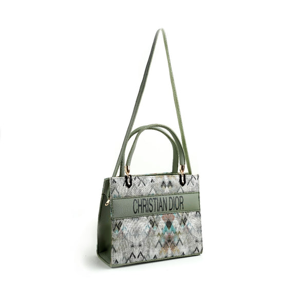Green Designer Handbag – Luxury Tote Bag